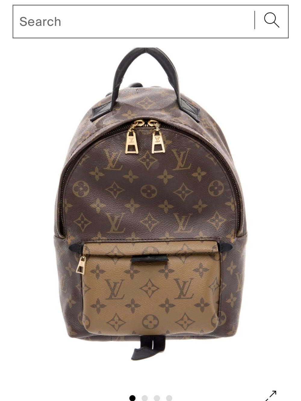 Louis Vuitton Monogram Canvas Mini Backpack in Brown and Tan